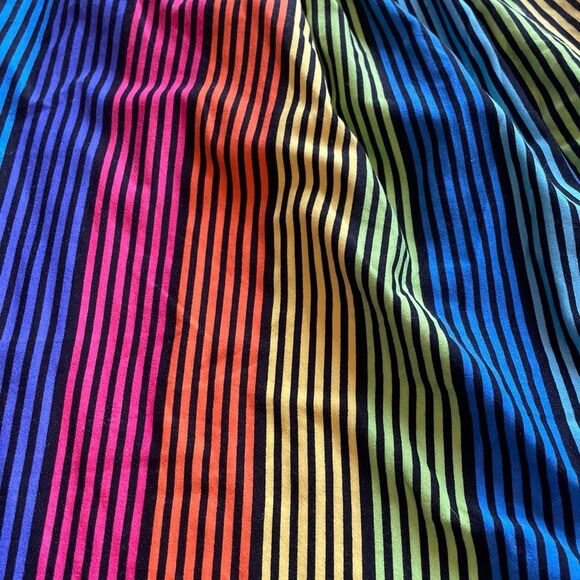 Rouge Rainbow Striped Jumpsuit Harem Style Stretch Womens Size 3X - Picture 7 of 10